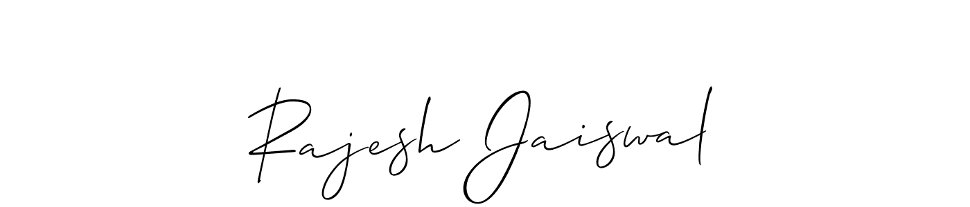 Create a beautiful signature design for name Rajesh Jaiswal. With this signature (Allison_Script) fonts, you can make a handwritten signature for free. Rajesh Jaiswal signature style 2 images and pictures png