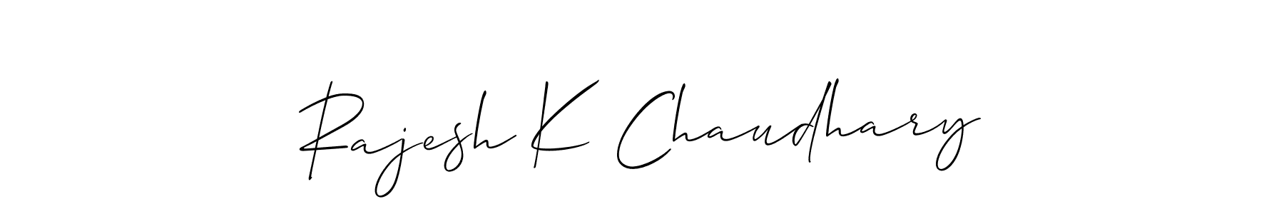 Make a short Rajesh K Chaudhary signature style. Manage your documents anywhere anytime using Allison_Script. Create and add eSignatures, submit forms, share and send files easily. Rajesh K Chaudhary signature style 2 images and pictures png