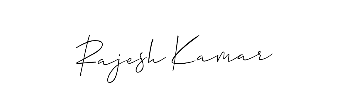 Design your own signature with our free online signature maker. With this signature software, you can create a handwritten (Allison_Script) signature for name Rajesh Kamar. Rajesh Kamar signature style 2 images and pictures png