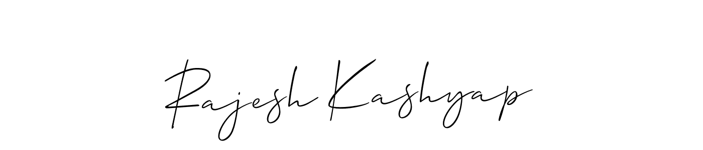 How to make Rajesh Kashyap signature? Allison_Script is a professional autograph style. Create handwritten signature for Rajesh Kashyap name. Rajesh Kashyap signature style 2 images and pictures png