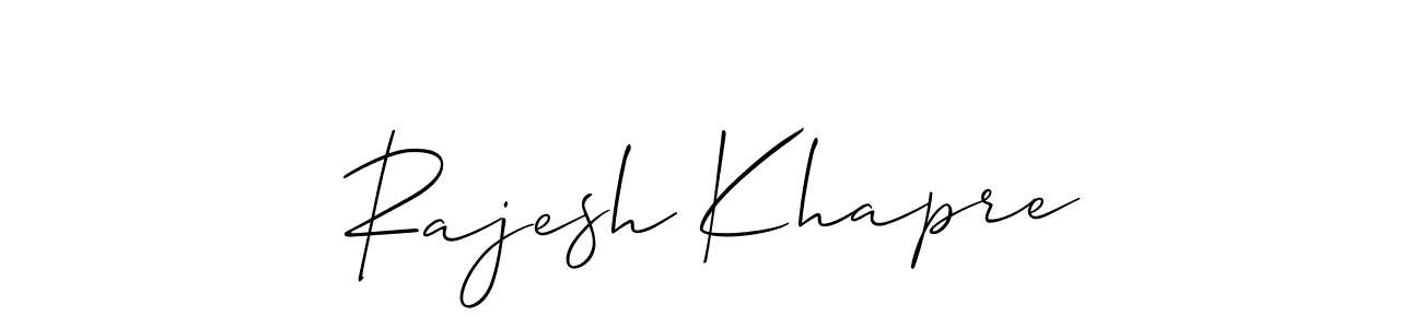 Similarly Allison_Script is the best handwritten signature design. Signature creator online .You can use it as an online autograph creator for name Rajesh Khapre. Rajesh Khapre signature style 2 images and pictures png