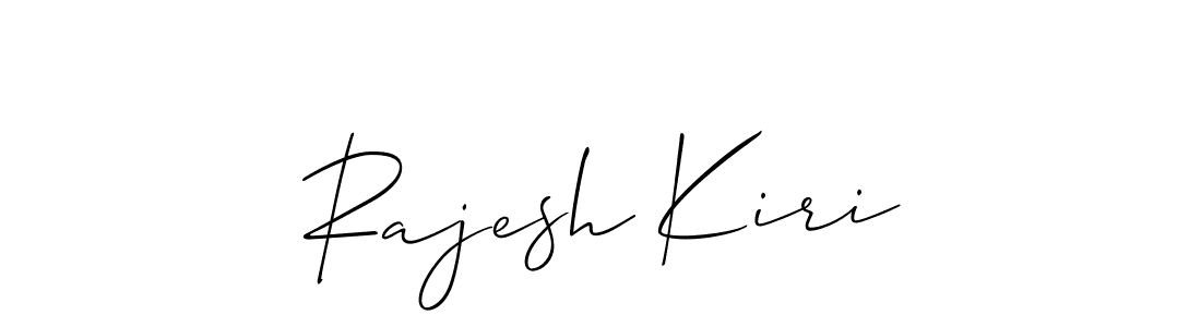 Create a beautiful signature design for name Rajesh Kiri. With this signature (Allison_Script) fonts, you can make a handwritten signature for free. Rajesh Kiri signature style 2 images and pictures png