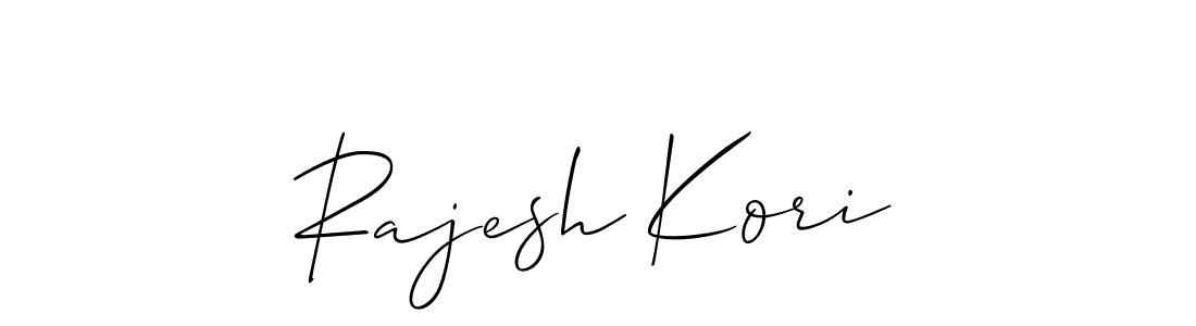 Similarly Allison_Script is the best handwritten signature design. Signature creator online .You can use it as an online autograph creator for name Rajesh Kori. Rajesh Kori signature style 2 images and pictures png