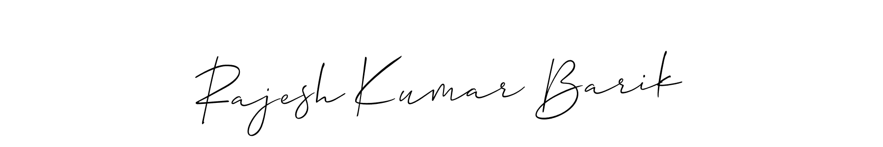 You should practise on your own different ways (Allison_Script) to write your name (Rajesh Kumar Barik) in signature. don't let someone else do it for you. Rajesh Kumar Barik signature style 2 images and pictures png