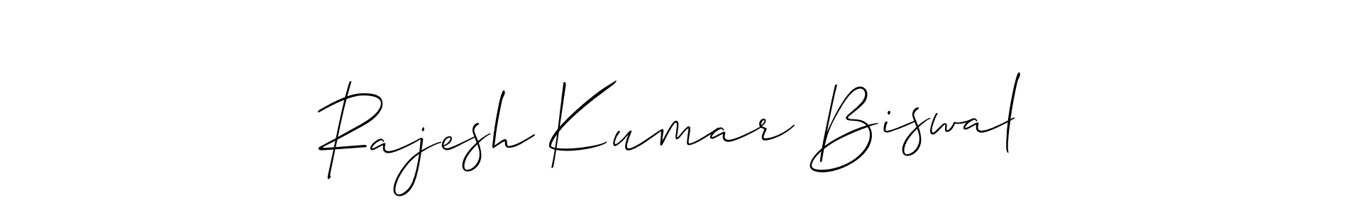 Also You can easily find your signature by using the search form. We will create Rajesh Kumar Biswal name handwritten signature images for you free of cost using Allison_Script sign style. Rajesh Kumar Biswal signature style 2 images and pictures png