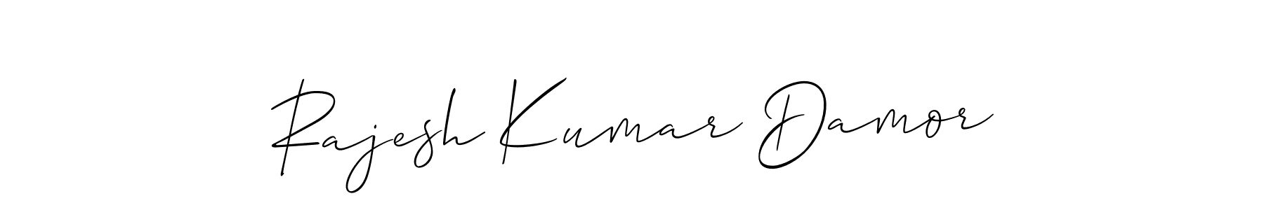 You should practise on your own different ways (Allison_Script) to write your name (Rajesh Kumar Damor) in signature. don't let someone else do it for you. Rajesh Kumar Damor signature style 2 images and pictures png