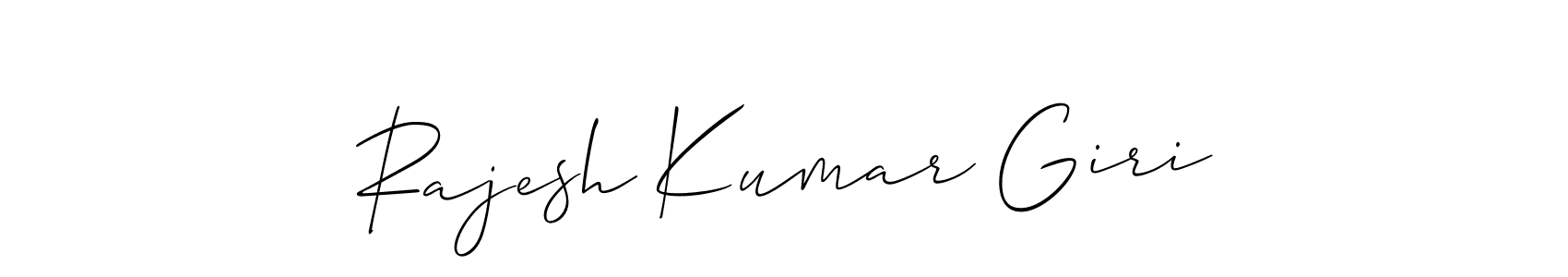 You should practise on your own different ways (Allison_Script) to write your name (Rajesh Kumar Giri) in signature. don't let someone else do it for you. Rajesh Kumar Giri signature style 2 images and pictures png