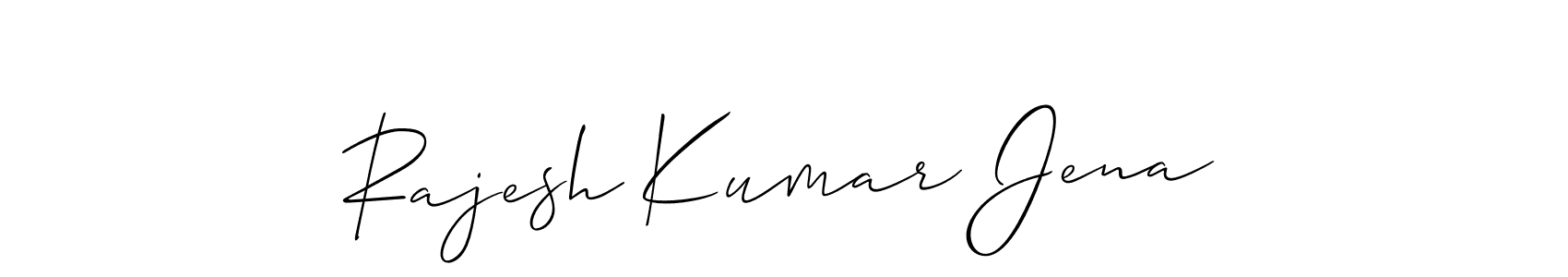 Also You can easily find your signature by using the search form. We will create Rajesh Kumar Jena name handwritten signature images for you free of cost using Allison_Script sign style. Rajesh Kumar Jena signature style 2 images and pictures png