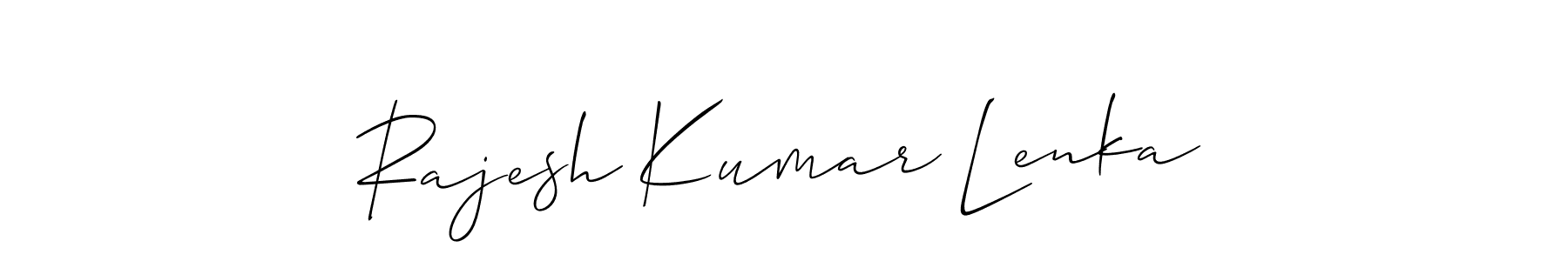 Also we have Rajesh Kumar Lenka name is the best signature style. Create professional handwritten signature collection using Allison_Script autograph style. Rajesh Kumar Lenka signature style 2 images and pictures png