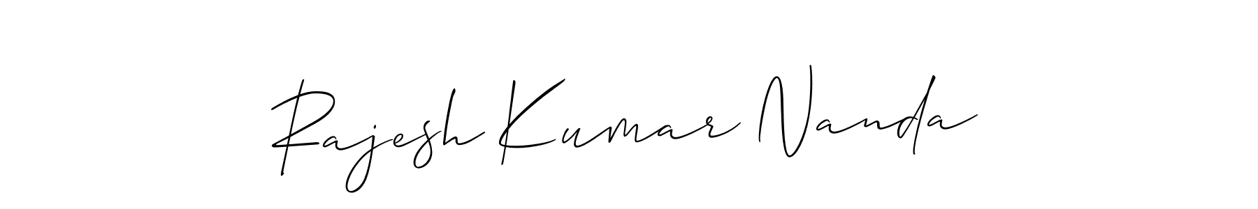 Make a beautiful signature design for name Rajesh Kumar Nanda. Use this online signature maker to create a handwritten signature for free. Rajesh Kumar Nanda signature style 2 images and pictures png