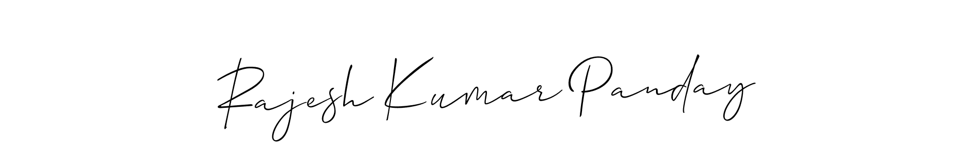 It looks lik you need a new signature style for name Rajesh Kumar Panday. Design unique handwritten (Allison_Script) signature with our free signature maker in just a few clicks. Rajesh Kumar Panday signature style 2 images and pictures png