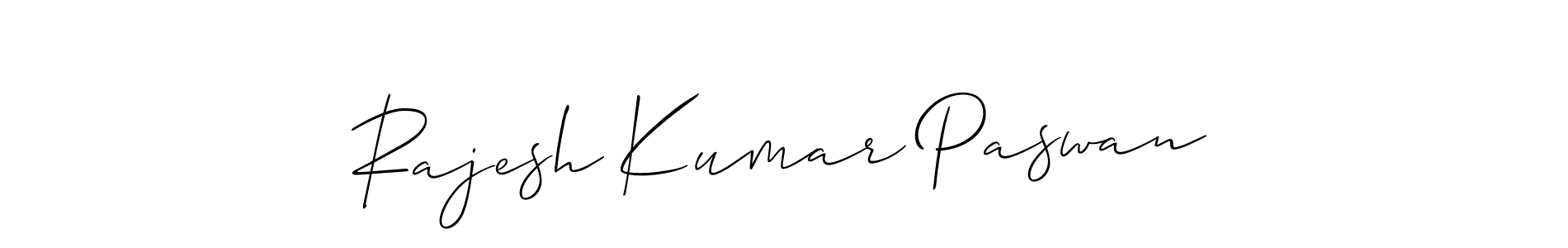 Create a beautiful signature design for name Rajesh Kumar Paswan. With this signature (Allison_Script) fonts, you can make a handwritten signature for free. Rajesh Kumar Paswan signature style 2 images and pictures png