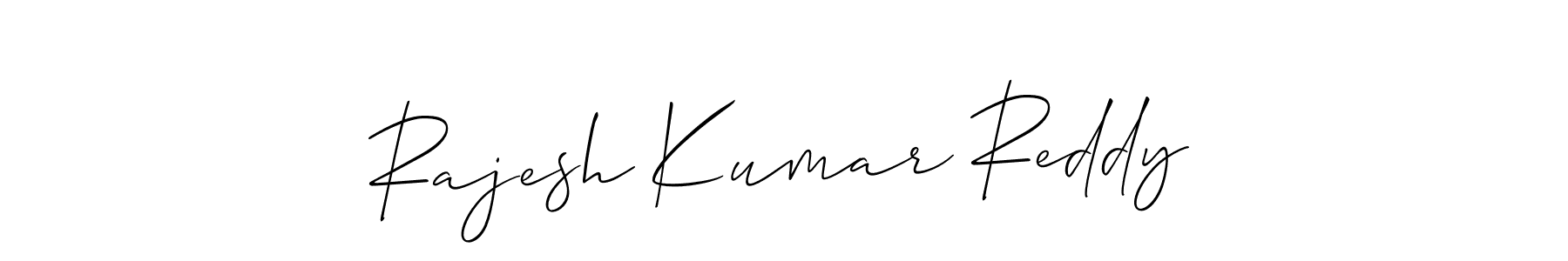 Allison_Script is a professional signature style that is perfect for those who want to add a touch of class to their signature. It is also a great choice for those who want to make their signature more unique. Get Rajesh Kumar Reddy name to fancy signature for free. Rajesh Kumar Reddy signature style 2 images and pictures png