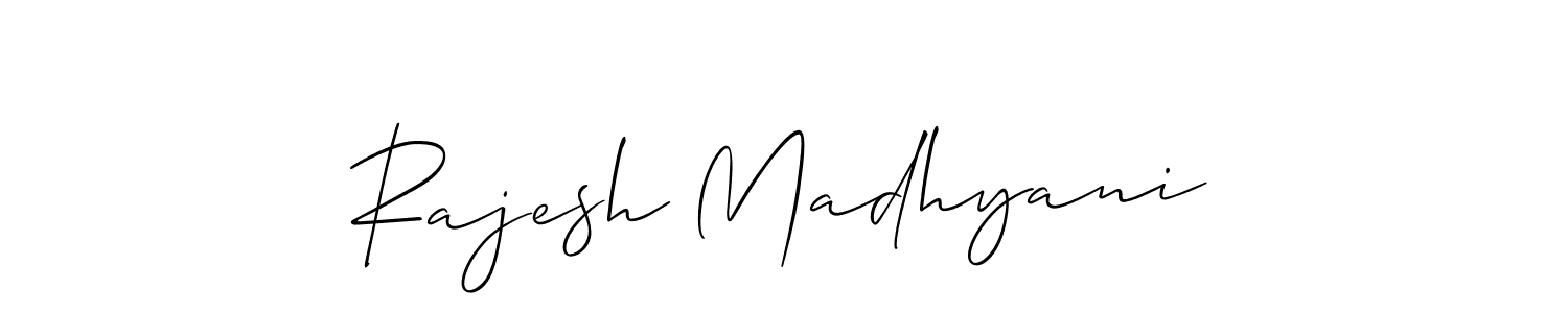 Best and Professional Signature Style for Rajesh Madhyani. Allison_Script Best Signature Style Collection. Rajesh Madhyani signature style 2 images and pictures png