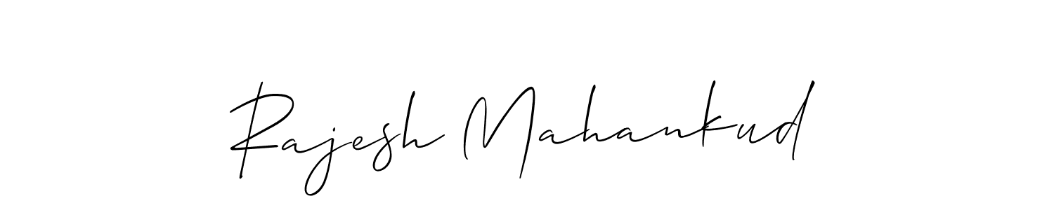 You should practise on your own different ways (Allison_Script) to write your name (Rajesh Mahankud) in signature. don't let someone else do it for you. Rajesh Mahankud signature style 2 images and pictures png