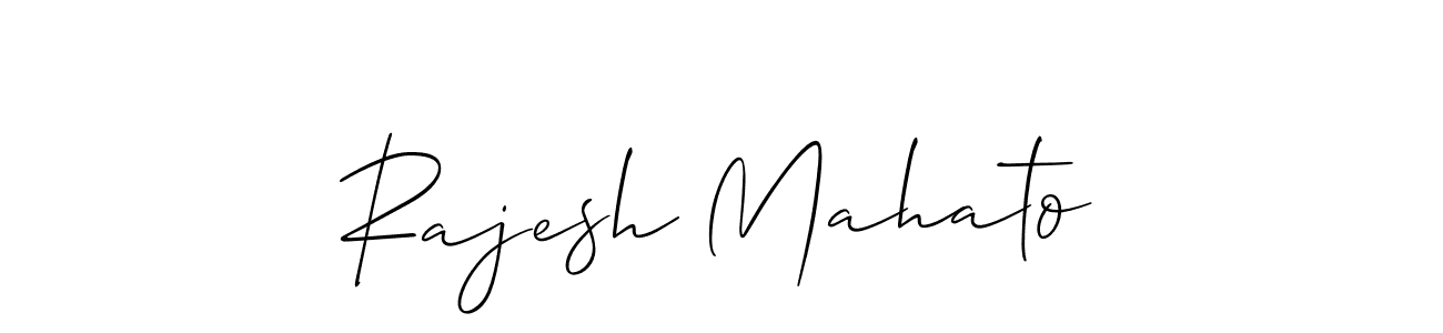 Create a beautiful signature design for name Rajesh Mahato. With this signature (Allison_Script) fonts, you can make a handwritten signature for free. Rajesh Mahato signature style 2 images and pictures png