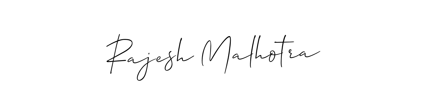 The best way (Allison_Script) to make a short signature is to pick only two or three words in your name. The name Rajesh Malhotra include a total of six letters. For converting this name. Rajesh Malhotra signature style 2 images and pictures png