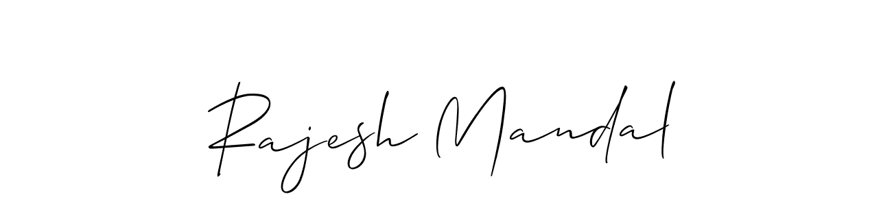 Make a beautiful signature design for name Rajesh Mandal. With this signature (Allison_Script) style, you can create a handwritten signature for free. Rajesh Mandal signature style 2 images and pictures png