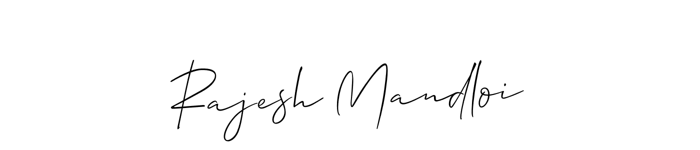 It looks lik you need a new signature style for name Rajesh Mandloi. Design unique handwritten (Allison_Script) signature with our free signature maker in just a few clicks. Rajesh Mandloi signature style 2 images and pictures png