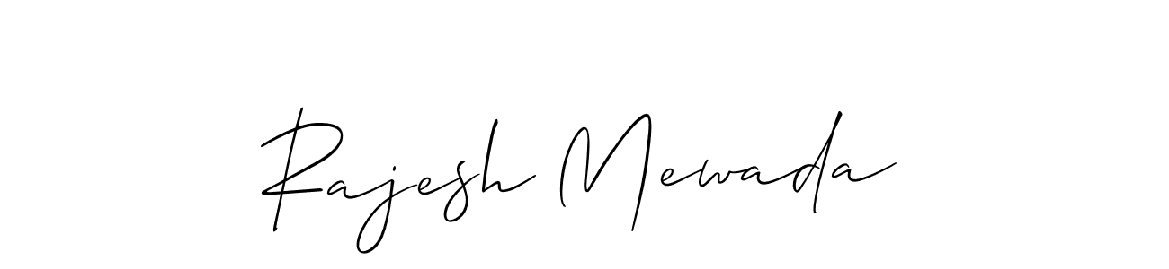 This is the best signature style for the Rajesh Mewada name. Also you like these signature font (Allison_Script). Mix name signature. Rajesh Mewada signature style 2 images and pictures png