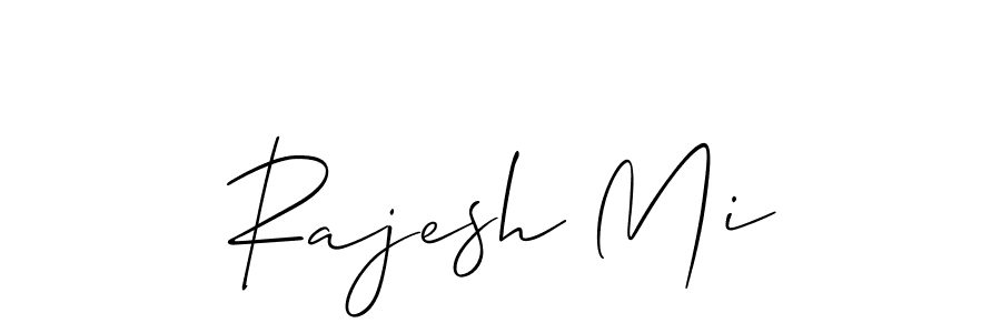 Best and Professional Signature Style for Rajesh Mi. Allison_Script Best Signature Style Collection. Rajesh Mi signature style 2 images and pictures png