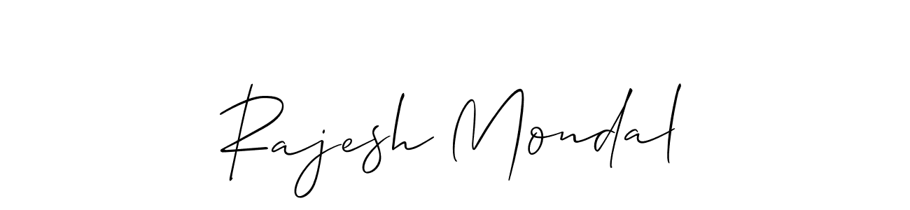 How to make Rajesh Mondal signature? Allison_Script is a professional autograph style. Create handwritten signature for Rajesh Mondal name. Rajesh Mondal signature style 2 images and pictures png