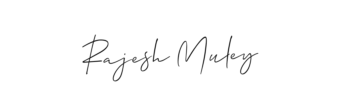 Make a short Rajesh Muley signature style. Manage your documents anywhere anytime using Allison_Script. Create and add eSignatures, submit forms, share and send files easily. Rajesh Muley signature style 2 images and pictures png