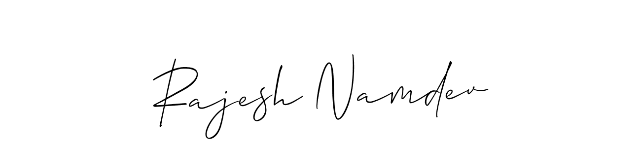 Design your own signature with our free online signature maker. With this signature software, you can create a handwritten (Allison_Script) signature for name Rajesh Namdev. Rajesh Namdev signature style 2 images and pictures png
