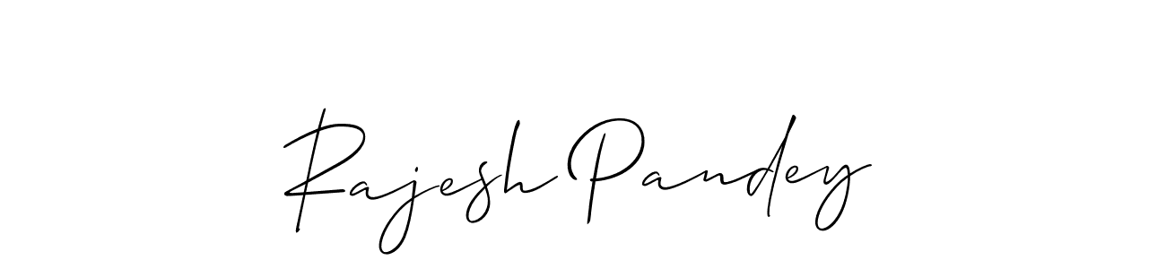 Make a beautiful signature design for name Rajesh Pandey. With this signature (Allison_Script) style, you can create a handwritten signature for free. Rajesh Pandey signature style 2 images and pictures png