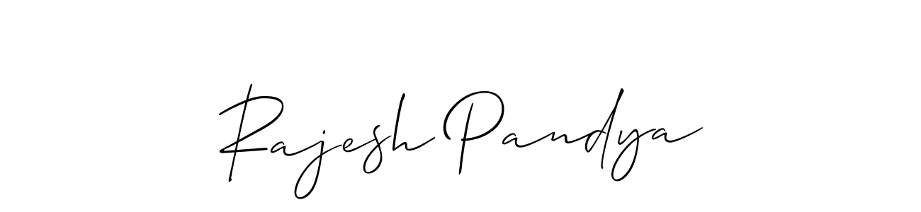 Similarly Allison_Script is the best handwritten signature design. Signature creator online .You can use it as an online autograph creator for name Rajesh Pandya. Rajesh Pandya signature style 2 images and pictures png