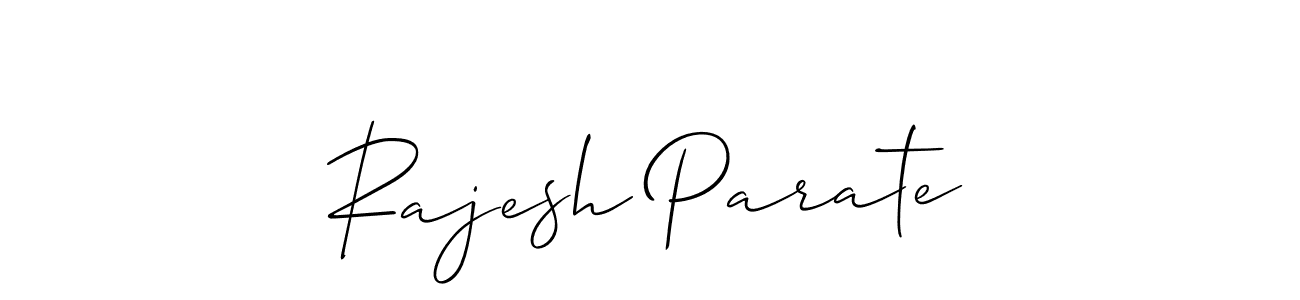 if you are searching for the best signature style for your name Rajesh Parate. so please give up your signature search. here we have designed multiple signature styles  using Allison_Script. Rajesh Parate signature style 2 images and pictures png