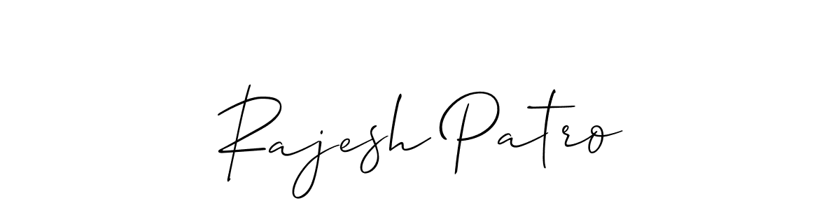 Design your own signature with our free online signature maker. With this signature software, you can create a handwritten (Allison_Script) signature for name Rajesh Patro. Rajesh Patro signature style 2 images and pictures png