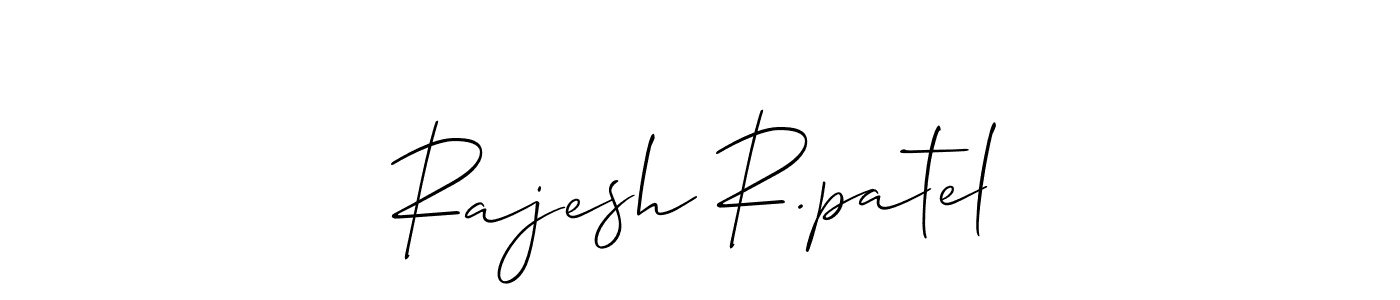 Best and Professional Signature Style for Rajesh R.patel. Allison_Script Best Signature Style Collection. Rajesh R.patel signature style 2 images and pictures png