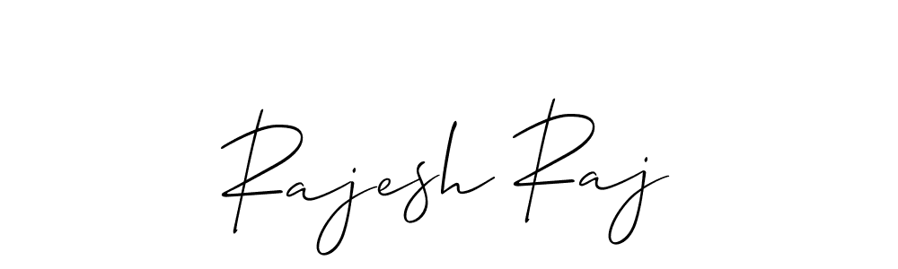 Design your own signature with our free online signature maker. With this signature software, you can create a handwritten (Allison_Script) signature for name Rajesh Raj. Rajesh Raj signature style 2 images and pictures png