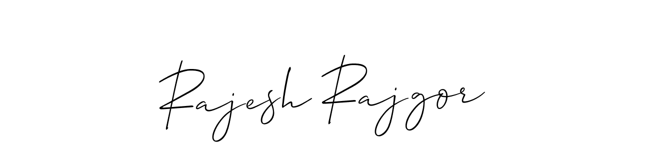Make a beautiful signature design for name Rajesh Rajgor. With this signature (Allison_Script) style, you can create a handwritten signature for free. Rajesh Rajgor signature style 2 images and pictures png