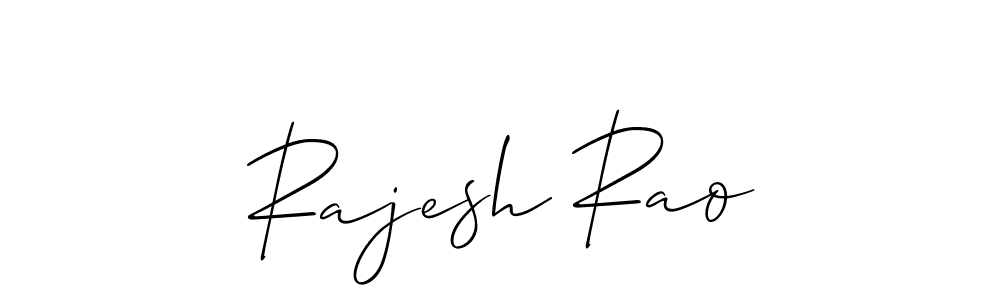 Design your own signature with our free online signature maker. With this signature software, you can create a handwritten (Allison_Script) signature for name Rajesh Rao. Rajesh Rao signature style 2 images and pictures png