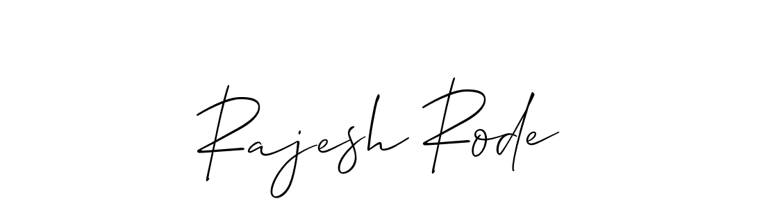 Similarly Allison_Script is the best handwritten signature design. Signature creator online .You can use it as an online autograph creator for name Rajesh Rode. Rajesh Rode signature style 2 images and pictures png