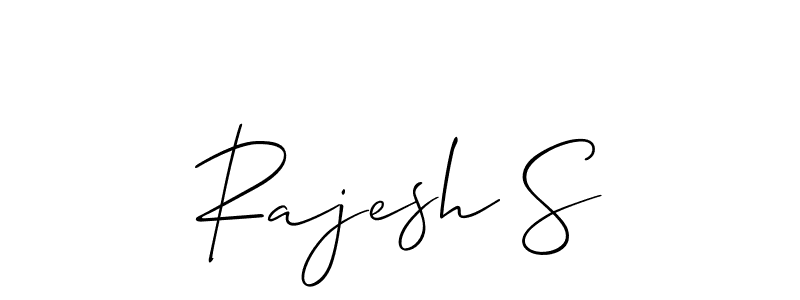 if you are searching for the best signature style for your name Rajesh S. so please give up your signature search. here we have designed multiple signature styles  using Allison_Script. Rajesh S signature style 2 images and pictures png