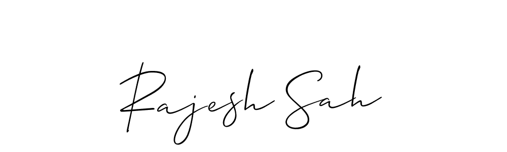 Similarly Allison_Script is the best handwritten signature design. Signature creator online .You can use it as an online autograph creator for name Rajesh Sah. Rajesh Sah signature style 2 images and pictures png