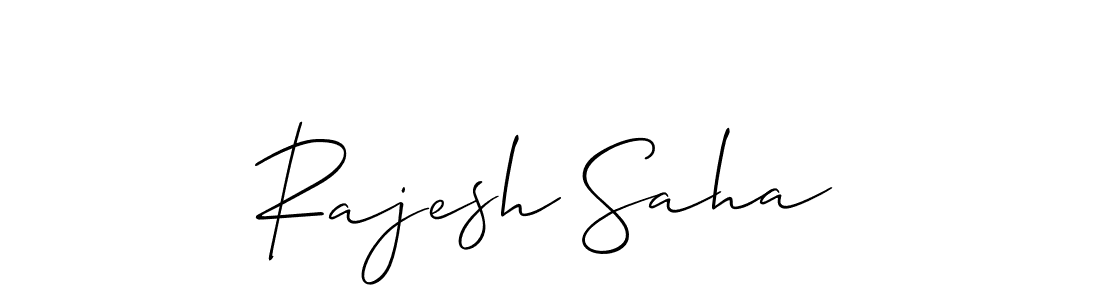 Allison_Script is a professional signature style that is perfect for those who want to add a touch of class to their signature. It is also a great choice for those who want to make their signature more unique. Get Rajesh Saha name to fancy signature for free. Rajesh Saha signature style 2 images and pictures png