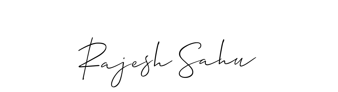 You should practise on your own different ways (Allison_Script) to write your name (Rajesh Sahu) in signature. don't let someone else do it for you. Rajesh Sahu signature style 2 images and pictures png