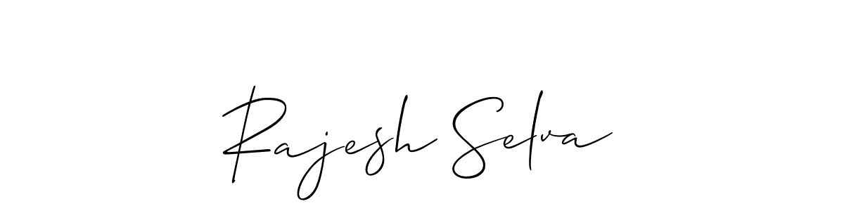 It looks lik you need a new signature style for name Rajesh Selva. Design unique handwritten (Allison_Script) signature with our free signature maker in just a few clicks. Rajesh Selva signature style 2 images and pictures png