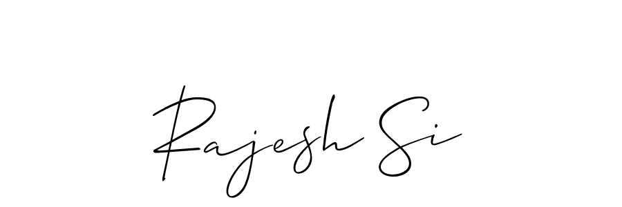 if you are searching for the best signature style for your name Rajesh Si. so please give up your signature search. here we have designed multiple signature styles  using Allison_Script. Rajesh Si signature style 2 images and pictures png