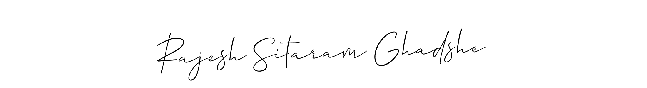 Create a beautiful signature design for name Rajesh Sitaram Ghadshe. With this signature (Allison_Script) fonts, you can make a handwritten signature for free. Rajesh Sitaram Ghadshe signature style 2 images and pictures png