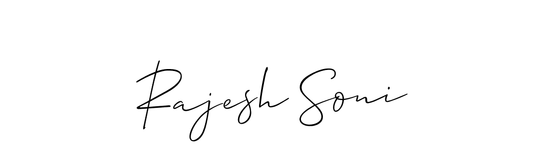 How to Draw Rajesh Soni signature style? Allison_Script is a latest design signature styles for name Rajesh Soni. Rajesh Soni signature style 2 images and pictures png