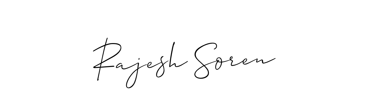 if you are searching for the best signature style for your name Rajesh Soren. so please give up your signature search. here we have designed multiple signature styles  using Allison_Script. Rajesh Soren signature style 2 images and pictures png