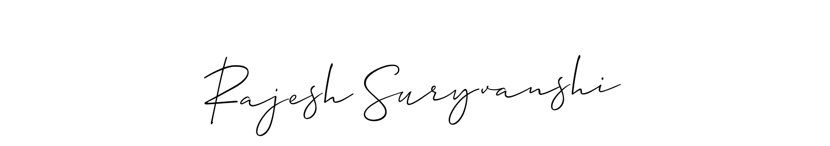 if you are searching for the best signature style for your name Rajesh Suryvanshi. so please give up your signature search. here we have designed multiple signature styles  using Allison_Script. Rajesh Suryvanshi signature style 2 images and pictures png