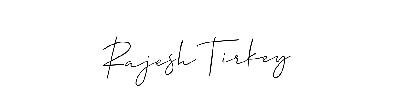 How to make Rajesh Tirkey signature? Allison_Script is a professional autograph style. Create handwritten signature for Rajesh Tirkey name. Rajesh Tirkey signature style 2 images and pictures png