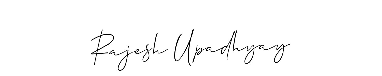 Create a beautiful signature design for name Rajesh Upadhyay. With this signature (Allison_Script) fonts, you can make a handwritten signature for free. Rajesh Upadhyay signature style 2 images and pictures png