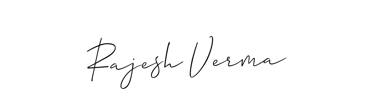 You should practise on your own different ways (Allison_Script) to write your name (Rajesh Verma) in signature. don't let someone else do it for you. Rajesh Verma signature style 2 images and pictures png